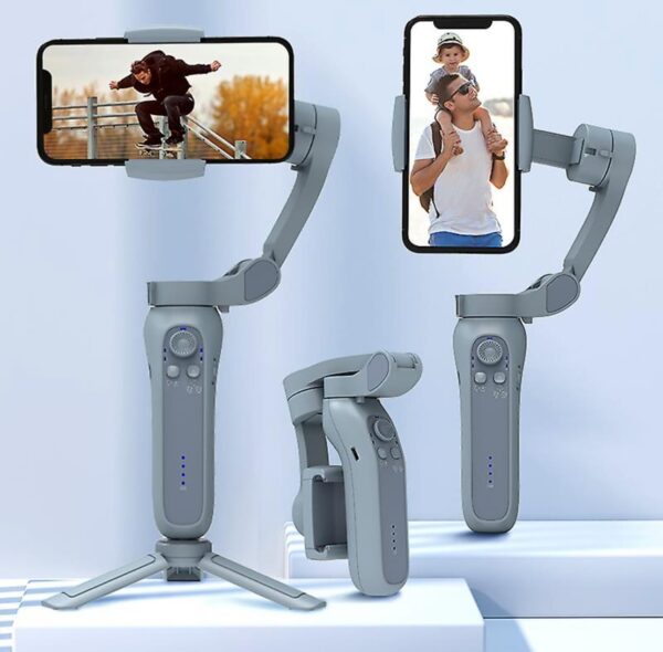 L7b Pro 3-axis Handheld Gimbal with Face Tracking for Smartphones - Wireless Bluetooth, Video Record Vlog