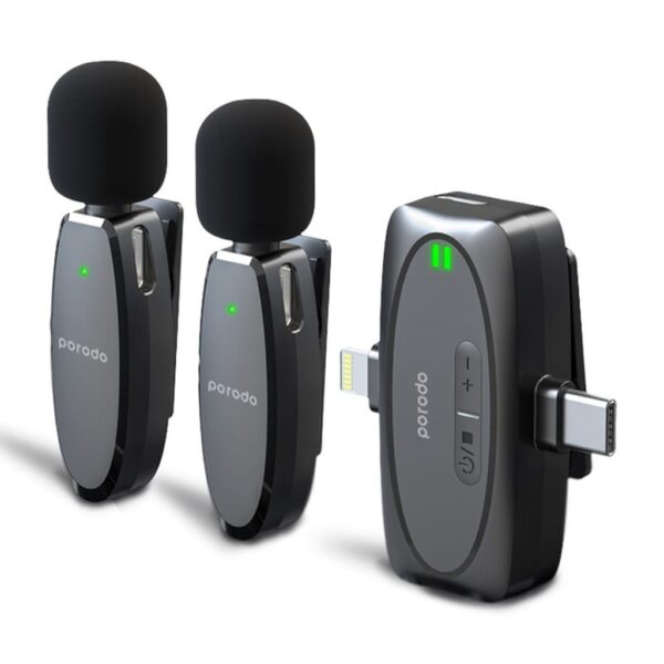 Dual Connector Lavalier Microphone Dual Mic