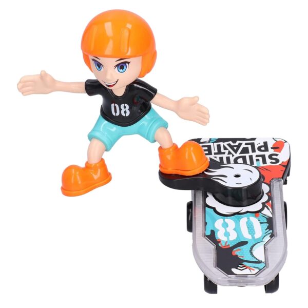 Stunt Scooter Music & Light Toy, Children Toy Cool Lights with Cartoon Boy Model for Playing